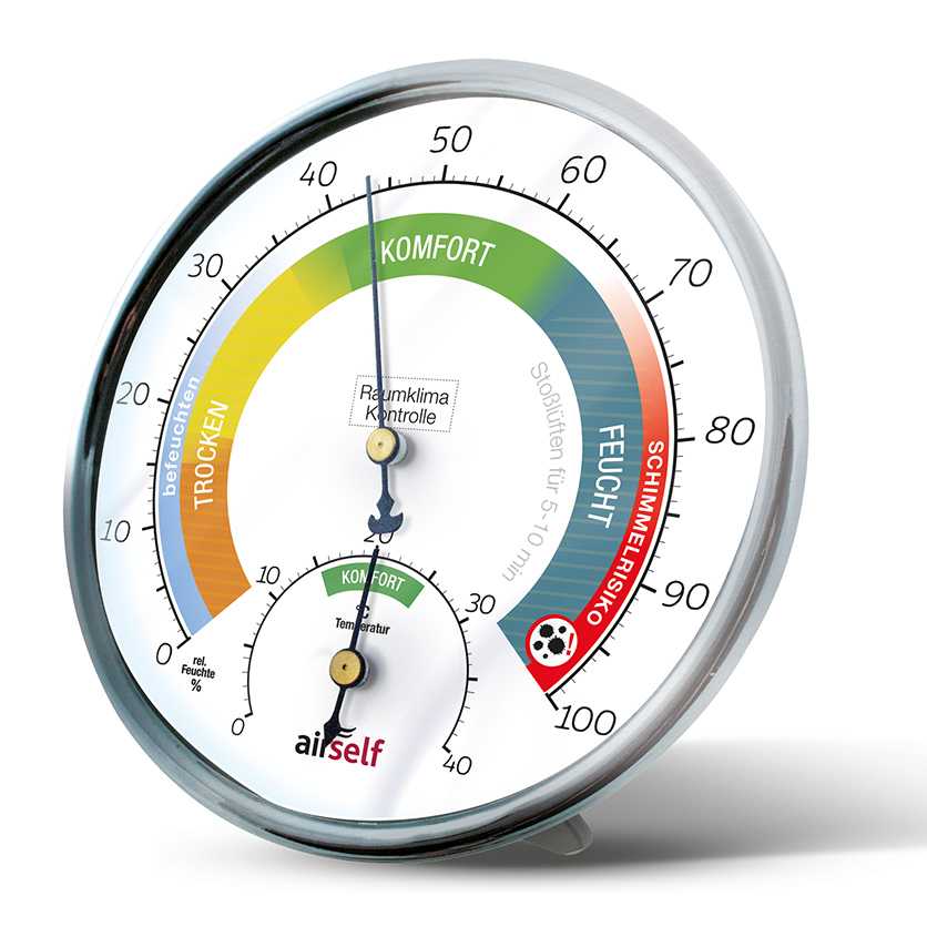 1-6 Thermometer Hygrometer Luftfeuchtigkeit Temperatur Analog